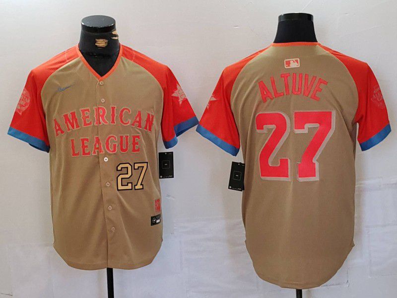 Men Houston Astros #27 Altuve Orange All star 2024 Nike MLB Jersey style 2->philadelphia phillies->MLB Jersey